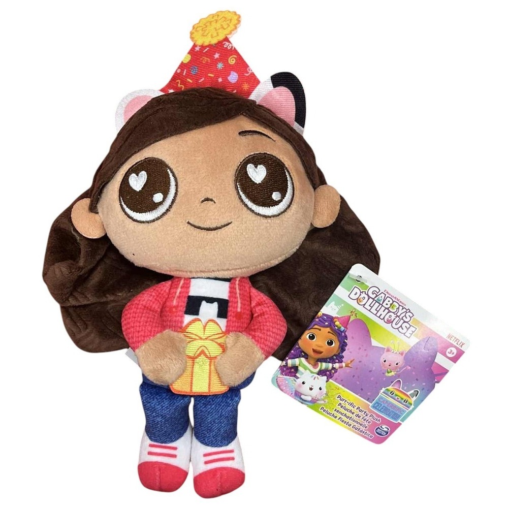 Spin Master Gabby's Dollhouse Purr-ific Party Birthday Gabby Plush - DT